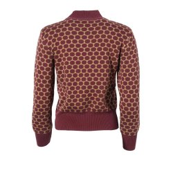 Circus Polka sweater i Beet Red (Eco)