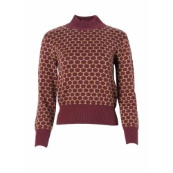 Circus Polka sweater i Beet Red (Eco)