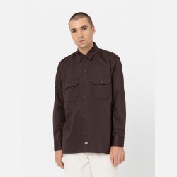 Dickies Relaxed Fit Workshirt langrmet Dark Brown