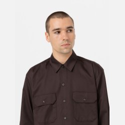 Dickies Relaxed Fit Workshirt langrmet Dark Brown