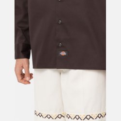 Dickies Relaxed Fit Workshirt langrmet Dark Brown
