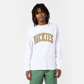 Dickies Aitkin Langrmet T-shirt White/Honey Gold
