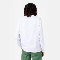 Dickies Aitkin Langrmet T-shirt White/Honey Gold