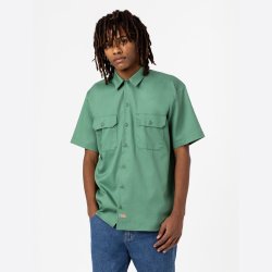 Dickies Relaxed Fit Workshirt kort�rmet Dark Ivy