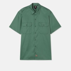 Dickies Relaxed Fit Workshirt kort�rmet Dark Ivy