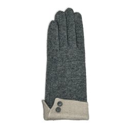 Brjesson Elsa gr strikhandsker med uld