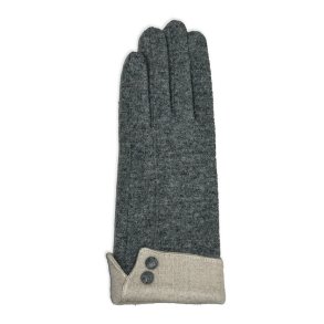 Brjesson Elsa gr strikhandsker med uld