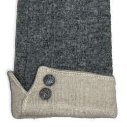 Brjesson Elsa gr strikhandsker med uld