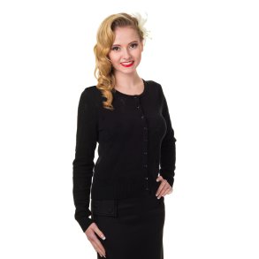 Cardigan med flamingo hulmnster