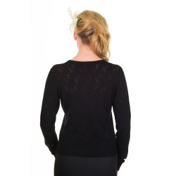 Cardigan med flamingo hulmnster