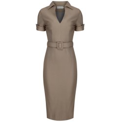 Zoe Vine Georgie Khaki pencilkjole