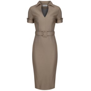 Zoe Vine Georgie Khaki pencilkjole