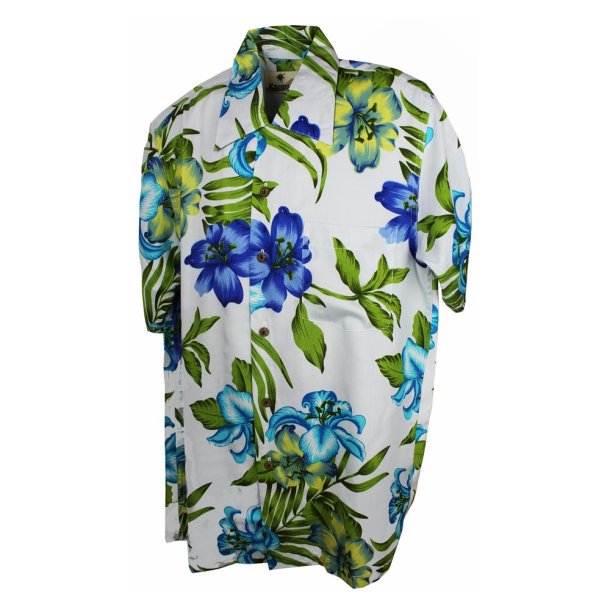 Livingstone lysebl Hawaii skjorte