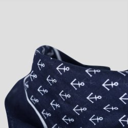 Bandana navybl med ankre