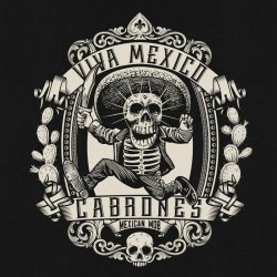 Mexican Mob Viva Mexico Cabrones kvinde t-shirt