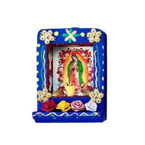 Mexicansk alter med Guadalupe bl