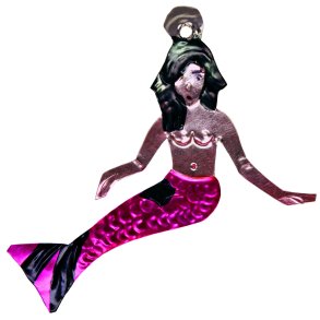 Mexicansk julepynt pink havfrue