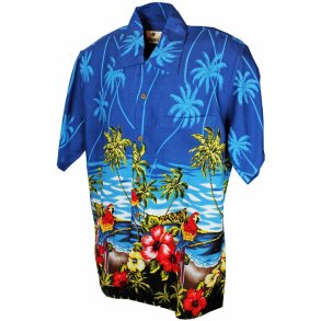 Parrot Scene Hawaii skjorte