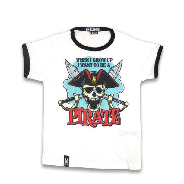 Brne t-shirt med pirat
