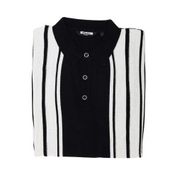 Relco stribet strikpolo Navy