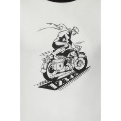 Ringer Biker T-Shirt hvid
