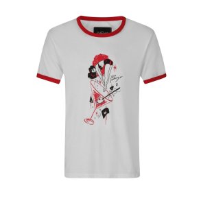 Ringer Let's Go Swimming T-Shirt hvid