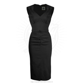  Pretty Retro Rita Sort pencilkjole