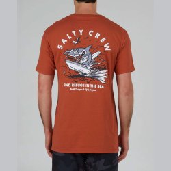 Salty Crew T-shirt - Hot Rod Shark Rust