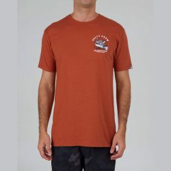 Salty Crew T-shirt - Hot Rod Shark Rust