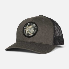 Salty Crew Reel Fly Retro Trucker Cap Heather Grey