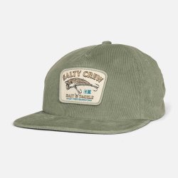 Salty Crew Snag It Strapback 5 panel kasket i fljl med flad skygge Marine