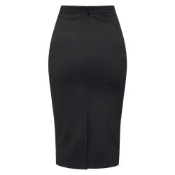 Joan Bengaline 50's Pencil Skirt Black