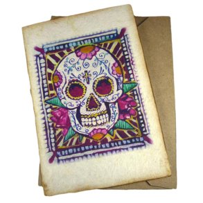 Mexicansk Postkort Sugar skull