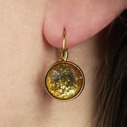 Urban Hippies reringe - Dots Caramel Glitter