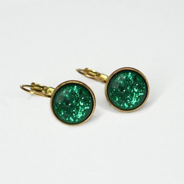 Urban Hippies reringe - Dots Emerald Glitter
