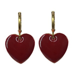 Urban Hippies �reringe - Hjerte Garnet Red